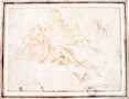 Canuti Domenico Maria-Studi di figura verile sdraiata